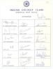 India tour to Australia 1991/92. Rarer official autograph sheet with printed title and players&rsquo; names, signed in ink by all eighteen listed members of the Indian touring party. Signatures are Azharuddin (Captain), Shastri, Vengsarkar, Kapil Dev, Hirwani, 