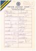 India tour to Sri Lanka 1993. Rarer official autograph sheet with printed title and players&rsquo; names, fully signed in ink by all nineteen of the listed members of the Indian touring party. Signatures are Azharuddin (Captain), Tendulkar, Raman, Kapil Dev, Pr