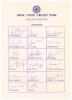India Youth tour to England 1994. Official autograph sheet with printed title and players&rsquo; names, fully signed in ink by all seventeen of the listed members of the Indian touring party. Signatures include Sharma (Captain), Kumar, Laxman, Kanitkar. Siddiqu