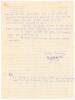 Indian Test cricketers. Three handwritten letters, two two page and the other one, signed by Indian Test cricketers replying to requests for signed photographs/autographs from various correspondents. Signatures are Vijay Hazare (thirty Tests, 1946-1953) - 2