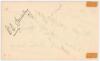 Australia tour to England 1926. Album page nicely signed in black ink to one side by fourteen members of the Australian touring party. Signatures are Collins (Captain), Bardsley, Taylor, Ryder, Elllis, Gregory, Oldfield, Ponsford, Andrews, Woodfull, Hendr - 2