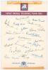 West Indies tour to England 1963. Large album page signed in ink by fourteen members of the Pakistan touring party. Players&rsquo; signatures are Worrell (Captain), Hunte, Carew, Rodriguez, King, Butcher, Hall, Murray, Valentine, Allan, Nurse, Griffith and Solo - 2