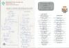 Queensland teams against English teams 1989 & 1996. Two official autograph sheets, one for the one-day match series, Queensland v Worcestershire played at Brisbane 7th- 9th April 1989. Signed by twelve Queensland players including Border, Barsby, Healy, L