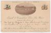 &lsquo;Earl De La Warr&rsquo;s XI v Australians 1896&rsquo;. Rare original invitation card, &lsquo;The Earl & Countess De La Warr request the Honor of &lsquo;The Earl of Sheffield and Miss Attenborough&rsquo;s&rsquo; (written in ink) company at Luncheon &lsquo;30th or 31st July or August 1&rsquo; (written in