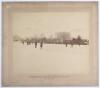 &lsquo;Sheffield Park Winter Sports. January 17th 1891&rsquo;. Two excellent original sepia photographs of ta cricket match being played in the snow at Sheffield Park in January 1891 with spectators in attendance, some on the bridge in the background. The photographs - 2