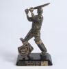 Wasim Hasan Raja. Lahore, Combined Universities, Pakistan International Airways, National Bank & Pakistan 1967/68-1983/84. &lsquo;India v Pakistan 1983/84&rsquo;. Trophy, in the figure of a batsman playing a shot, presented to Wasim Raja as &lsquo;Man of the Match&rsquo; in the 