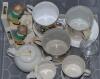 Alexander E. Davis, Warwickshire and England scorer. A good selection of ceramics, metalware and glass, signed miniature cricket bats etc. Items include a Sydney F. Barnes of Lancashire & England 7&rdquo; side plate with colour transfer printed vignette of Barn