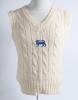 Robert William &lsquo;Bob&rsquo; Taylor. Derbyshire & England 1961-1988. England &lsquo;One Day&rsquo; international sleeveless sweater worn by Taylor whilst playing for England. The sweater, by Simpson of Piccadilly&rsquo;, with single blue lion emblem to chest. Minor wear otherwise