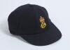 Robert William &lsquo;Bob&rsquo; Taylor. Derbyshire & England 1961-1988. Derbyshire C.C.C. 1st XI navy blue cricket cap with embroidered Derbyshire emblem of the royal crown and tudor rose to front. &lsquo;Bob Taylor&rsquo; handwritten to inside label of the cap. The cap elastic
