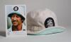 Robert William &lsquo;Bob&rsquo; Taylor. Derbyshire & England 1961-1988. Iconic white England sunhat worn by Taylor during his career. The white sunhat, blue lining, with attached England emblem of St. George and the dragon was regularly worn by Taylor whilst wicket - 2
