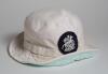 Robert William &lsquo;Bob&rsquo; Taylor. Derbyshire & England 1961-1988. Iconic white England sunhat worn by Taylor during his career. The white sunhat, blue lining, with attached England emblem of St. George and the dragon was regularly worn by Taylor whilst wicket - 3