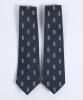 Robert William &lsquo;Bob&rsquo; Taylor. Derbyshire & England 1961-1988. Commemorative and unique cricket ties presented to Taylor for his appearances in Test matches and One day International matches for England. Each tie is navy blue with the England emblem of thre