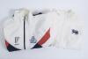 Robert William &lsquo;Bob&rsquo; Taylor. Derbyshire & England 1961-1988. England tracksuit top worn by Taylor whilst coaching wicket-keeping with England keepers including Jack Russell after his retirement from cricket. The &lsquo;Whittingdale&rsquo; sponsored red, white and blu