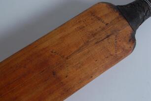 Samuel Meston&rsquo;s &lsquo;Special Selected&rsquo; Breeden Bat 1906. The bat by W.J. Breedon of Leyton, Essex. Impressed to the front shoulders &lsquo;W.J. Breedon&rsquo;, across the splice &lsquo;Special Selected&rsquo; and &lsquo;Leyton Essex&rsquo;, below &lsquo;Roberts Bristol&rsquo; and &lsquo;Extra Spring&rsquo;. The back s