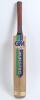 Nicholas Jason &lsquo;Nick&rsquo; Speak. Lancashire & Durham 1986-2001. Full size Gunn & Moore &lsquo;Maestro&rsquo; cricket bat used by Speak when making his County Championship debut for Lancashire in the match v Gloucestershire at Old Trafford, 18th- 21st June 1988. Annotated - 3