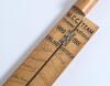 M.C.C tour of Australia 1950/51. Split and hinged cricket stump, with title handwritten in black and red block capitals to top &lsquo;M.C.C Team Touring Australia 1950/51&rsquo;, signed by both the M.C.C. and Australian teams. Sixteen signatures of the M.C.C. team an