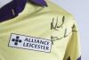 Dermot Reeve. Pair of &lsquo;Rest of the World&rsquo; yellow and mauve cricket shirts worn by Brian McMillan of South Africa and Neil Fairbrother of England in the Reeve Benefit match &lsquo;Warwickshire v Rest of the World&rsquo; held at Edgbaston in August 1996. Names printed - 2
