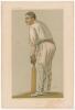 Walter William Read. Surrey & England 1873-1897. Signed Vanity Fair colour chromolithograph of Read. &lsquo;W.W.&rsquo;. 28th July 1888 by LIB. Nicely signed by Read in black ink to lower right border. Odd foxing spots to image and border, minor repair to two corner