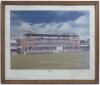 &lsquo;England v Australia, Centenary Test, Lord&rsquo;s 1980&rsquo;. Arthur Weaver 1980. Large colour print of the Test at Lord&rsquo;s, limited edition no. 358/850. Signed to lower border by eleven England Test Captains including May, Cowdrey, Hutton, Allen, Wyatt, Brown, Dext - 2