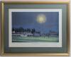 &lsquo;The First Competitive Day/Night Match. AXA Life League- Warwickshire v Somerset&rsquo; 1997. Large limited edition colour print from the original by the artist C.B. Flinders of the first official day/ night match to be played in England, depicting the match in