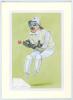 England &lsquo;Cricket Characters. The Cricketer Caricatures of John Ireland&rsquo; 1987 & 2000. Thirteen bookplate prints of caricatures of England Test cricketers by John Ireland, each print individually mounted with signature of the featured player laid down. Prin - 3