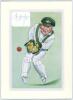 Australia &lsquo;Cricket Characters. The Cricketer Caricatures of John Ireland&rsquo; 1987 & 2000. Thirteen bookplate prints of caricatures of Australia Test cricketers by John Ireland, each print individually mounted with signature of the featured player laid down o