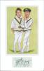 Australia &lsquo;Cricket Characters. The Cricketer Caricatures of John Ireland&rsquo; 1987 & 2000. Thirteen bookplate prints of caricatures of Australia Test cricketers by John Ireland, each print individually mounted with signature of the featured player laid down o - 3