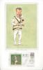 Australia &lsquo;Cricket Characters. The Cricketer Caricatures of John Ireland&rsquo; 1987 & 2000. Thirteen bookplate prints of caricatures of Australia Test cricketers by John Ireland, each print individually mounted with signature of the featured player laid down o - 4