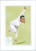Pakistan &lsquo;Cricket Characters. The Cricketer Caricatures of John Ireland&rsquo; 1987 & 2000. Eight bookplate prints of caricatures of Pakistan Test cricketers by John Ireland, each print individually mounted with signature of the featured player laid down to the
