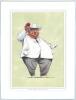 Commentators and umpires &lsquo;Cricket Characters. The Cricketer Caricatures of John Ireland&rsquo; 1987 & 2000. Seven bookplate prints of caricatures of cricket commentators and umpires by John Ireland, each print individually mounted, six with signature laid down - 4