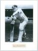 &lsquo;Cricket Greats&rsquo;. Three bookplate prints or copy photographs of notable Test cricketers, each with signature on card/ piece window mounted below or laid down to the print. Players/ signatures are Harold Larwood, Jack Hobbs, and Don Bradman. Each 10&rdquo;x13&rdquo;, - 3