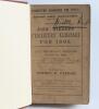 Wisden Cricketers&rsquo; Almanack 1893. 30th edition. Bound in brown boards, with original wrappers, title and date in gilt to spine. Name of ownership handwritten in ink to top border of front wrapper, minor age toning and slight wear to wrappers, odd very min