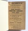 Wisden Cricketers&rsquo; Almanack 1900. 37th edition. Bound in dark brown boards, with original wrappers, title and date in gilt to spine. Wear and staining to both wrappers, some loss of printed surface of wrappers, handwritten name of ownership to top border - 2