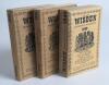 Wisden Cricketers&rsquo; Almanack 1940, 1943 and 1945. 77th, 80th & 82nd editions. Original limp cloth covers. The 1940 edition with bowing to spine, some breaking to page block, wear and soiling to covers, the 1943 edition with some wear and soiling to covers,