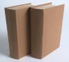 Wisden Cricketers&rsquo; Almanack 1924 and 1925. 61st & 62nd editions. Bound in light brown boards, with original paper wrappers, gilt titles to spine. Some soiling and wear to the wrappers of the 1924 edition, minor soiling to the wrappers of the 1925 edition - 3