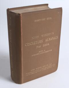Wisden Cricketers&rsquo; Almanack 1934. 71st edition. Original hardback. Some slight dulling to the gilt titles on the front board and the spine paper, very minor wear to board extremities otherwise in good/very good condition.