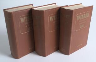 Wisden Cricketers&rsquo; Almanack 1951, 1952 & 1953. Original hardback editions. Some wear to the front internal hinge of the 1951 edition, broken internal hinges of the 1952 edition, the 1953 edition in very good condition. Overall the three in good/very good 