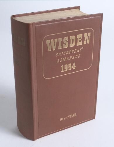 Wisden Cricketers&rsquo; Almanack 1954. Original hardback. Very good condition