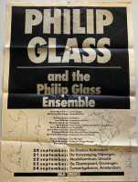 PHILIP GLASS ENSEMBLE SIGNED POSTER