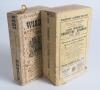 Wisden Cricketers&rsquo; Almanack 1937 and 1938. 74th & 75th editions. Original paper wrappers and original cloth covers. The 1938 edition with discolouration to the lower third of the front wrapper with some staining and slight loss to edge, loss to the head a