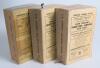 Wisden Cricketers&rsquo; Almanack 1934, 1935 and 1936. 71st to 73rd editions. Original paper wrappers. The 1934 edition with small loss to the edge of the rear wrapper, the 1935 edition with minor bowing to spine and slight soiling to wrappers and the 1936 edit