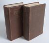 Wisden Cricketers&rsquo; Almanack 1938 and 1939. 75th & 76th editions. Original hardback editions. The 1938 edition in only fair condition with broken front and rear internal hinges, faded gilt titles, splitting and tear to spine paper, the 1939 edition with so