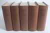 Wisden Cricketers&rsquo; Almanack 1954 to 1958. Original hardback editions. The 1954 edition with loose page section (tape to pages) and wear to the front internal hinge, very minor wear to the front internal hinge of the 1956 edition otherwise all five in good