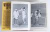 Wisden Cricketers&rsquo; Almanack 1977. Original hardback edition with replacement dustwrapper. Nicely signed in ink by all five &lsquo;Cricketers of the Year&rsquo; to their photograph plate, I.V.A. Richards, G. Greenidge, M.A. Holding (all West Indies), J.M. Brearley (Mi - 2