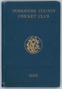 Yorkshire C.C.C. Annual 1895. 3rd year of issue. 134pp plus &lsquo;Notes&rsquo; pages as issued. Edited by J.B. Wostinholm. J. Robertshaw, Sheffield, printer. Original blue boards with titles in gilt to front board and gilt &lsquo;Y.C.C.C.&rsquo; emblem to centre, gilt to page e