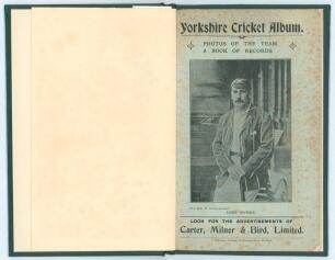 &lsquo;Yorkshire Cricket Album. Photos of the Team. A Book of Records&rsquo;. Printed by J. Whitham, Sheffield 1902. 16pp booklet comprising twelve pen portraits of Hawke, Jackson, Mitchell, Taylor, Milligan, Brown, Tunnicliffe, Denton, Hirst, Wainwright, Haigh, Rhod