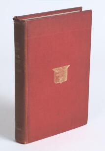&lsquo;Fifty Years of Nottinghamshire Cricket 1838-1887, being Vols. 1 and 2 of Notts Cricket Scores and Biographies&rsquo;. Compiled by C.H. Richards. Printed by G. Richards of Nottingham 1890. Original red cloth, gilt emblem to front and title to spine. Frontispiec