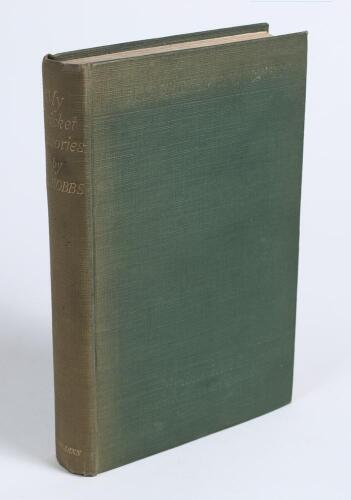 &lsquo;My Cricket Memories&rsquo;. Jack Hobbs. London 1924. Original green cloth. Nicely signed in black ink to the front endpaper by Hobbs. Some fading to spine and covers, slight breaking to rear internal hinge, otherwise in good condition.