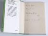 &lsquo;How to Become a Test Cricketer&rsquo;. R.C. &lsquo;Crusoe&rsquo; Robertson-Glasgow. London 1962. Original green cloth, gilt title to spine, very good original dustwrapper. Presentation copy with dedication in ink &lsquo;For John Arlott.. a light and airy fragment!&rsquo;, nicely sign - 2