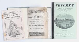 &lsquo;An Essay on Cricket, School Cricket Hints, Cricketer&rsquo;s Progress, Reverie on Cricket, Cricket Practice and Club Management and The New Cricketer&rsquo;s Guide: a Complete Manual of the Game of Cricket&rsquo;. Published by Chas. Ward, Cricket Implement Merchant, Heckm